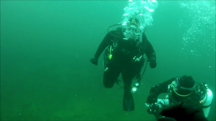 Doing a difficult, deep dive at Dutch Springs